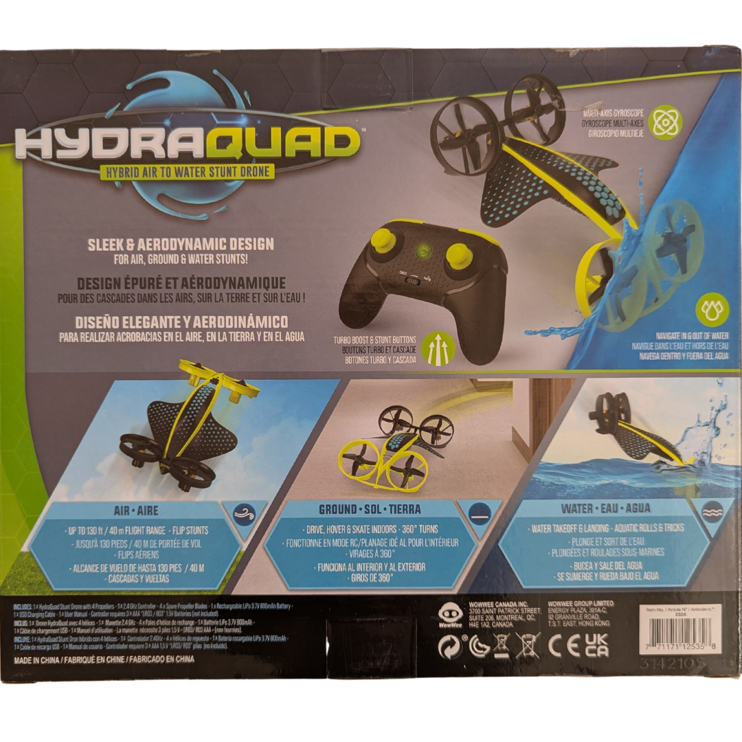 Hydraquad Hybrid Air To Water Stunt Drone by Wowee