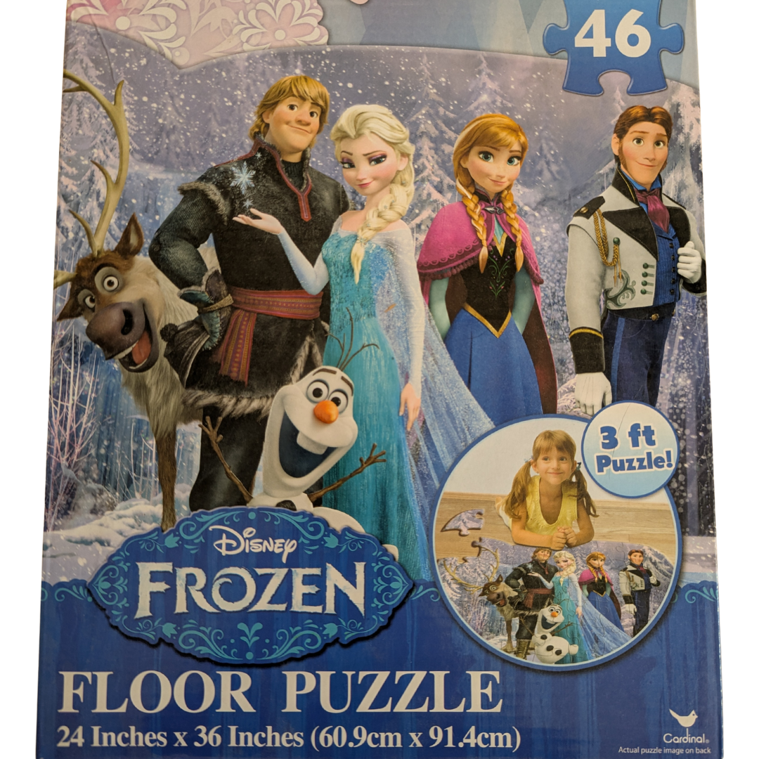 Disney Frozen Floor Puzzle 24x36 Inch Never Opened by Cardinal